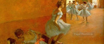 bailarines subiendo las escaleras Edgar Degas Pinturas al óleo